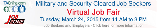 Military security clearance virutal job fair
